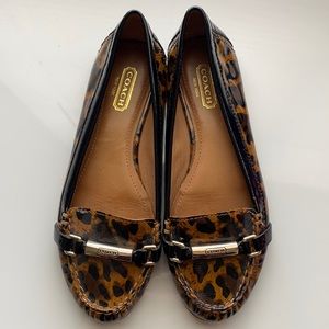 Coach Berdina Leopard Flats/Loafers